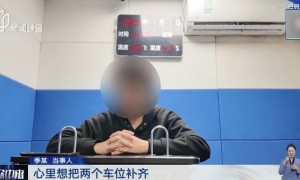 沪一司机为了停车方便，竟私自画了个车位？被罚款4千多…